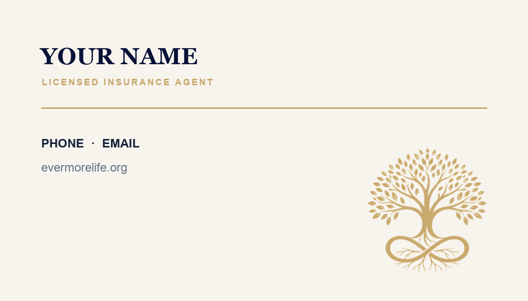 Evermore business card back